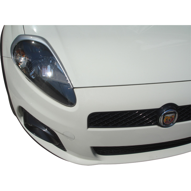 Koplampspoilers  Fiat Grande Punto 2005- (ABS)