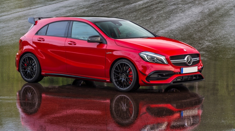 Mercedes A-Klasse W176 A45 AMG Canards Aero 2015-2018