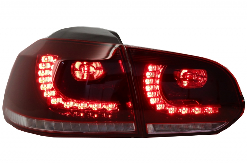 Taillights led VW Golf VI 10/08- R-look red/Smoke