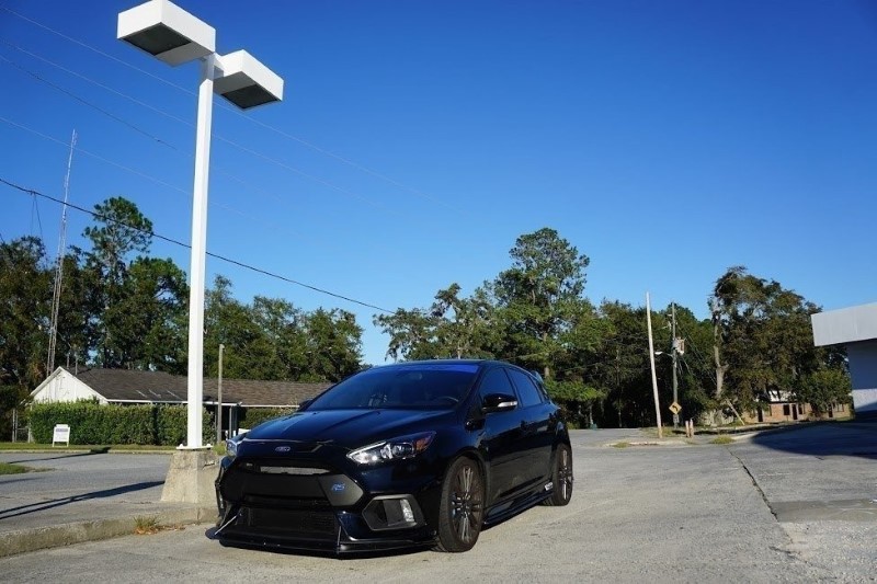 Hybride Voorspoiler Ford Focus RS Mk3 Glanzend Zwart