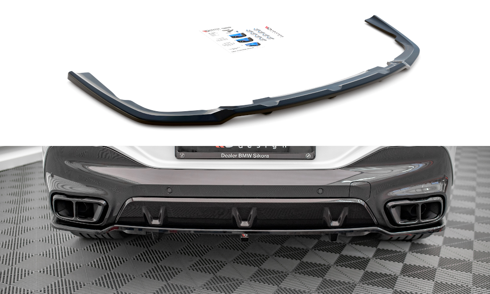 Diffuser V.1 BMW X6 M-pakket G06 glans zwart