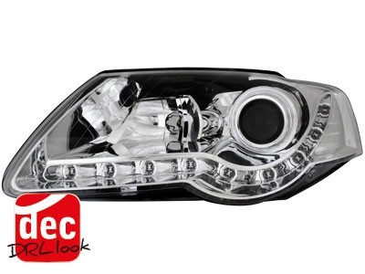 Faros VW Passat 3C Los ojos del Diablo Dayline cromo