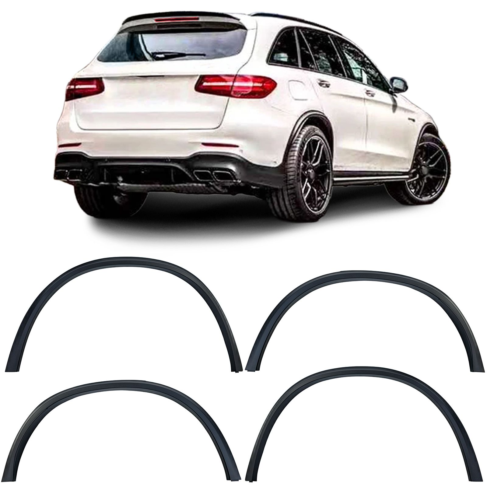 Brede wielkast lijsten Mercedes GLC X253 AMG 63 look