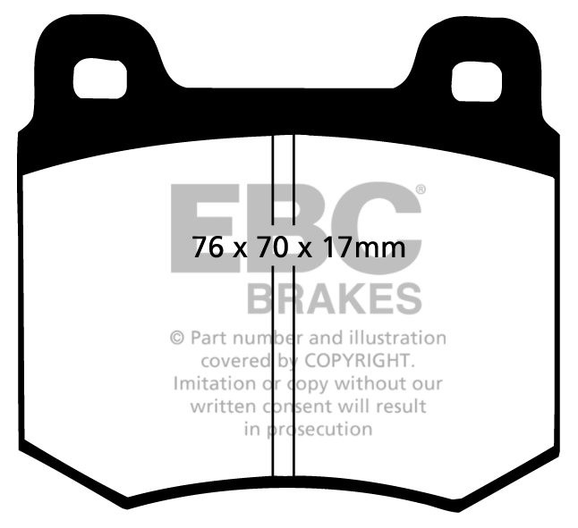 EBC Brakes MAZDA CX-7 2.3 Turbo 2007-2010 Remblokken voorzijde y