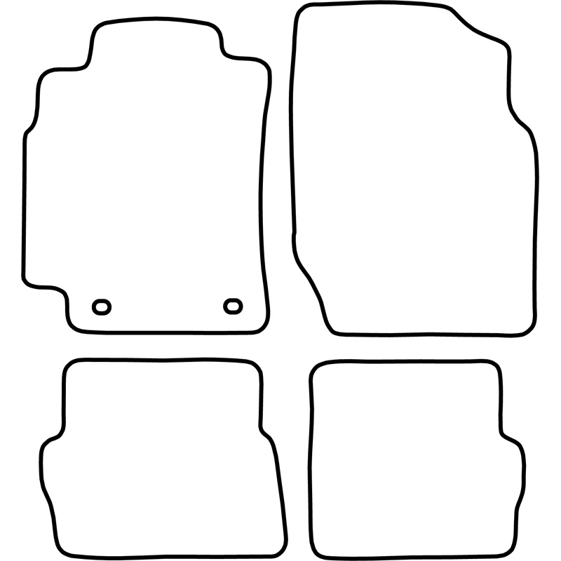 Automatten Nissan Almera 3-drs 00-