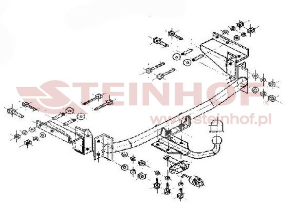 Trekhaak Fiat Marea 4D 09/1996-2007