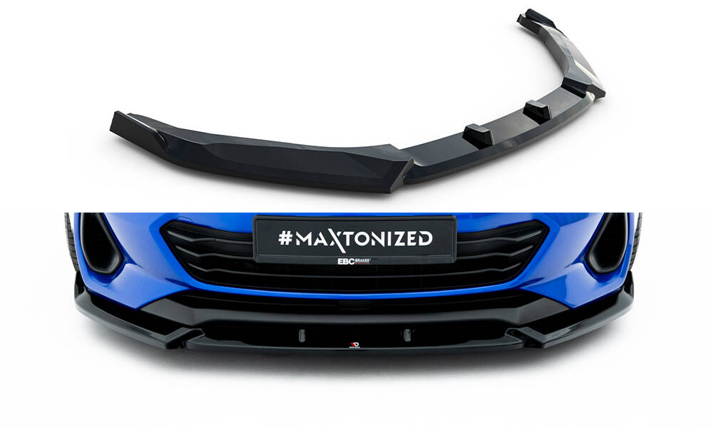 Voorspoiler V.1 Subaru BRZ MK2 Maxton Glanzend zwart
