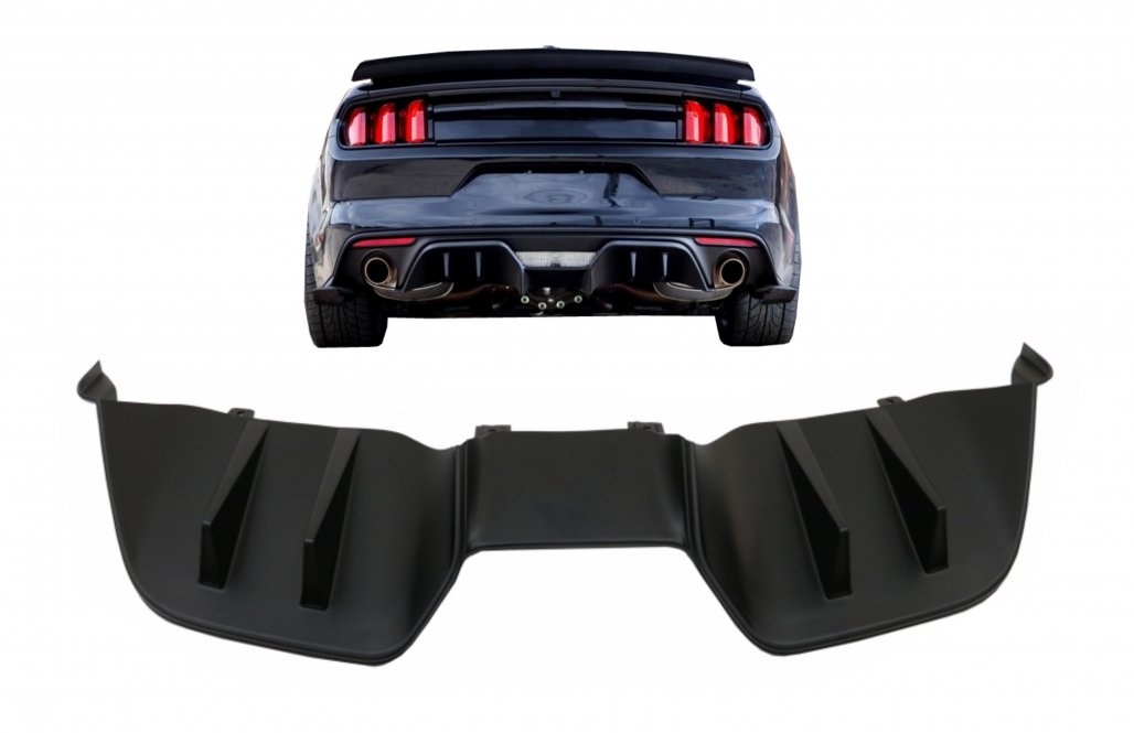 Diffuser Ford Mustang Mk6 VI Sixth Generation Mat Zwart