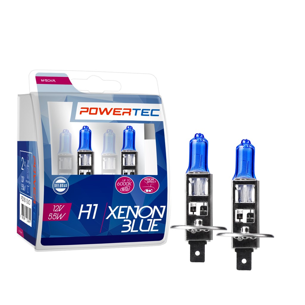 Mtech Powertec XenonBlue H1 lampen 12V DUO