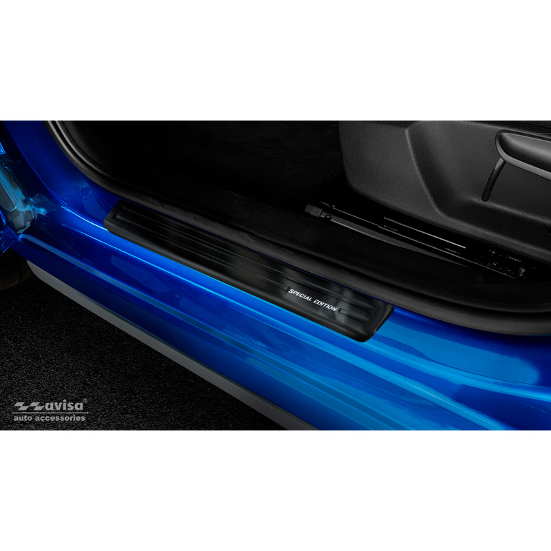 Zwart RVS Instaplijsten  Skoda Kamiq 2019- 'Special Edition' - 4-delig