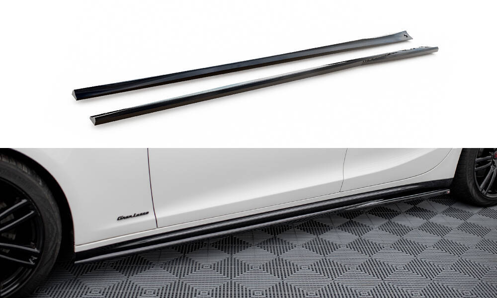 Zijskirts Maserati Ghibli Mk3 FL Maxton Glans Zwart