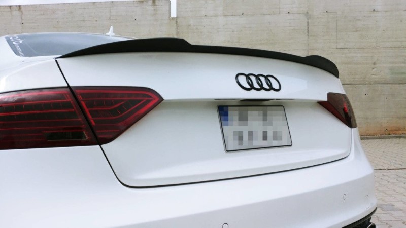 Spoilerkap Audi S5 / A5 / A5 S-Line 8T / 8T FL Coupe Glanzend Zwart Maxton