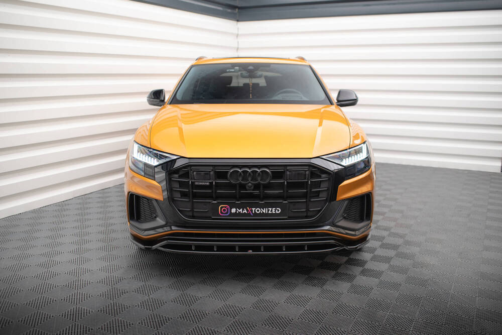 Voorspoiler Audi Q8 S-Line / SQ8 Maxton Glans Zwart OUTLET