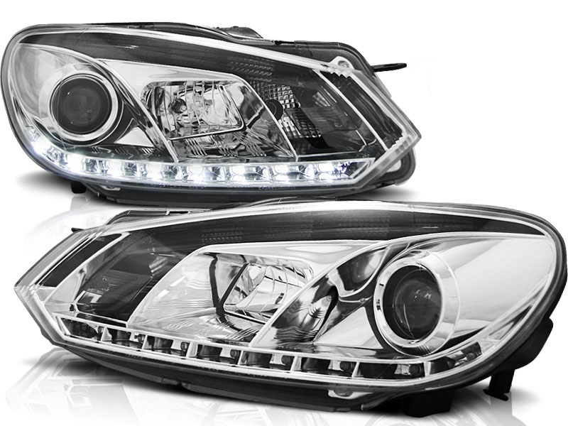 Faros VW Golf VI 10/08 Devel eyes Dayline cromo