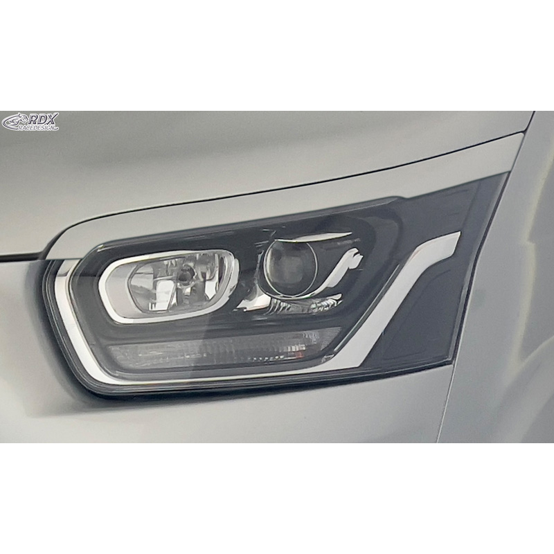 RDX Racedesign Koplampspoilers  Ford Transit (Xenon- en zwarte halogeen koplampen) 2014- (ABS)