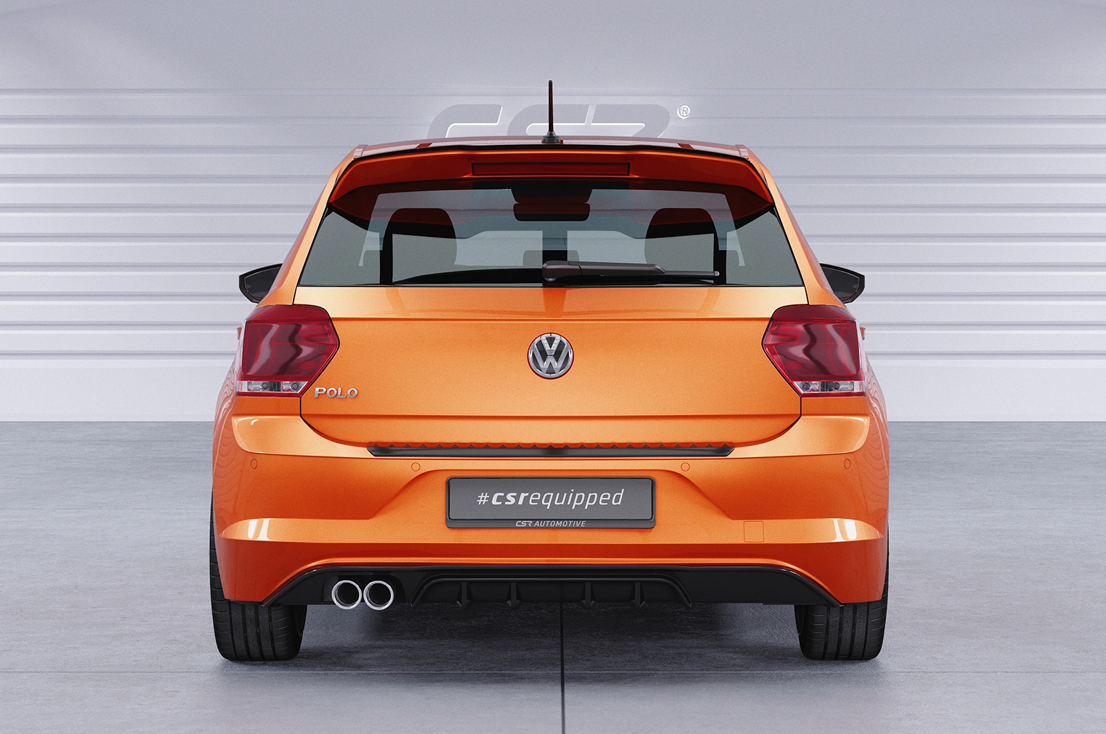 Achterspoiler VW Polo VI 2G (AW) GTI / R-Line – Glans Zwart