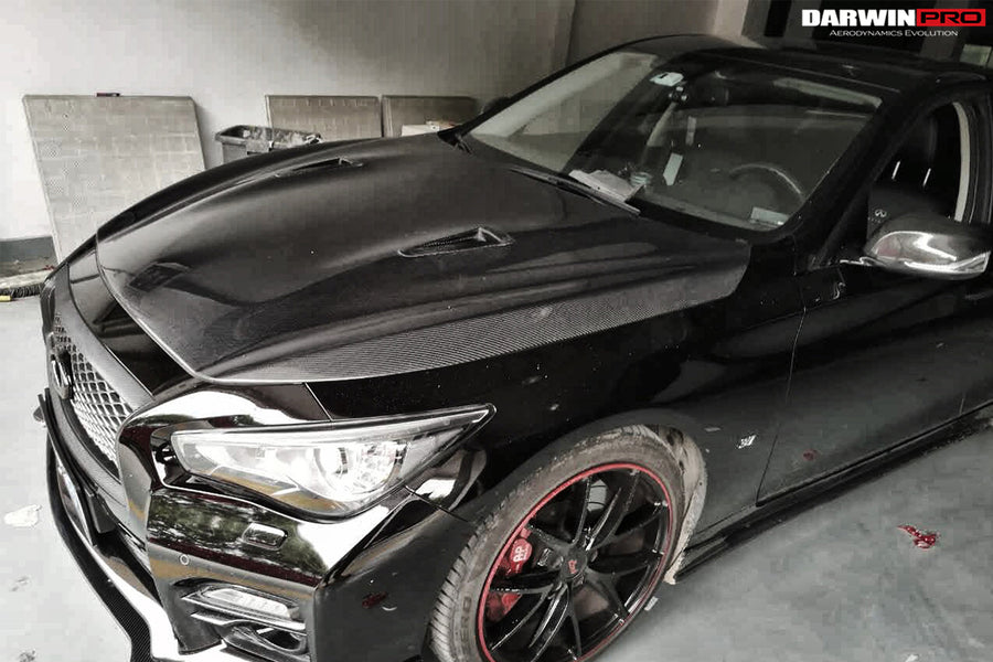 Infiniti Q50 Sedan EAU ROUGE Style Carbon Motorkap 2014-2017