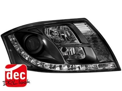 Faros Audi TT 8N Los ojos del Diablo Dayline negro