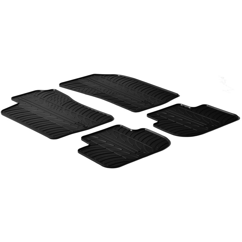 Rubbermatten  Alfa Romeo 147 2000-/GT 2004- (T profiel 4-delig + montageclips)