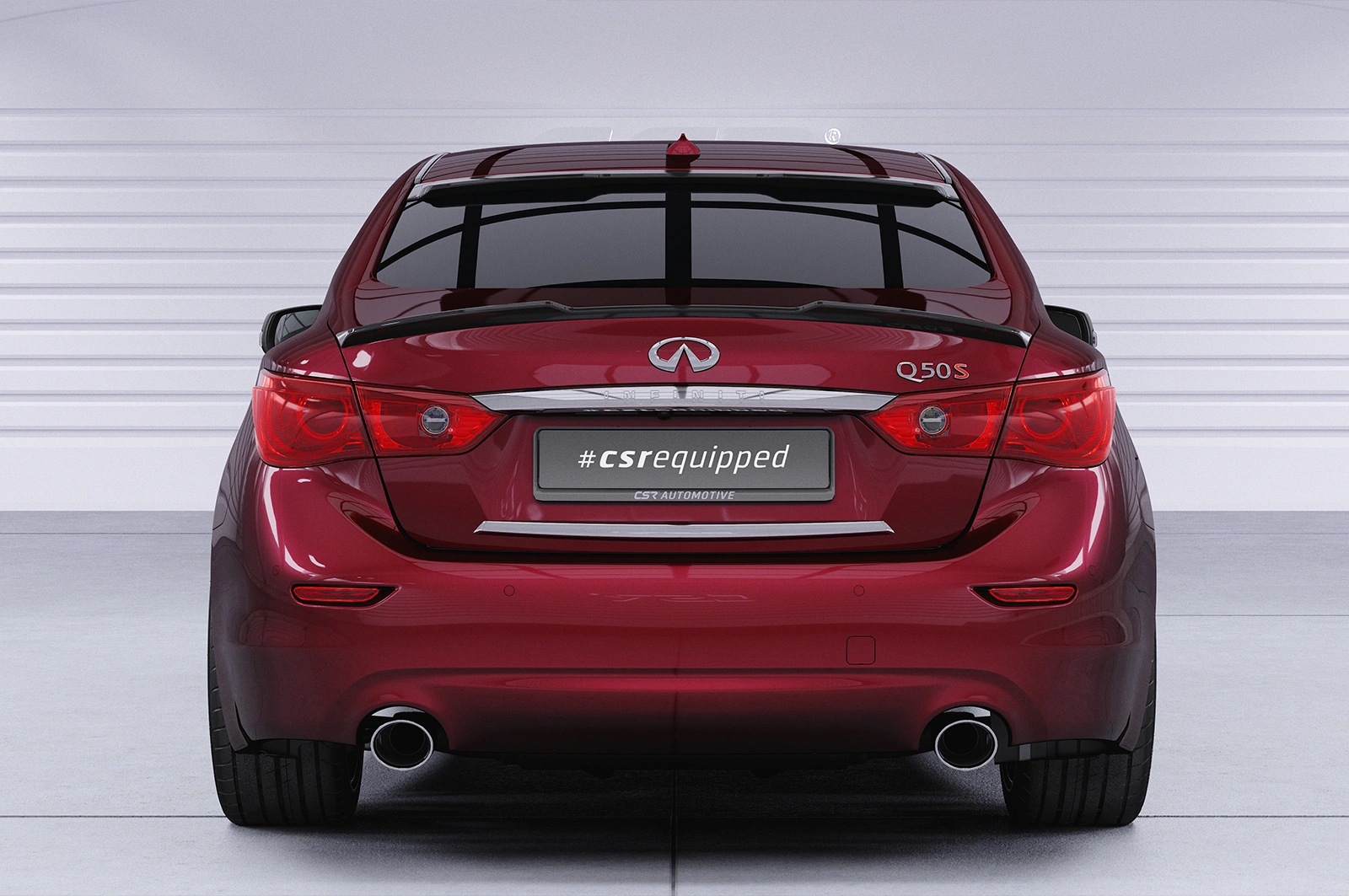 Achterspoiler Infiniti Q50 glans zwart