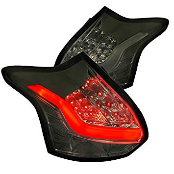 Taillights Ford Focus III 5 door 2011- LED red/Smoke