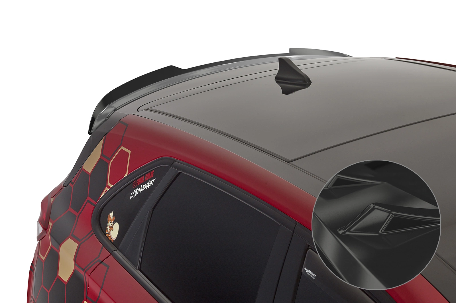 Achterspoiler Hyundai i30 (PD) Glans Zwart van CSR Automotive (2017-)