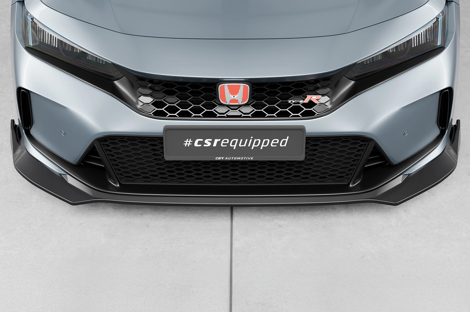 Voorspoiler Honda Civic (FL5) Type R glans zwart