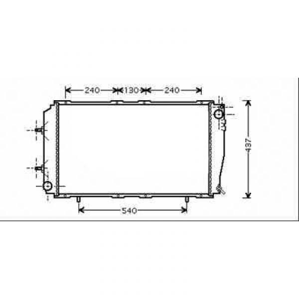 Radiator SUBARU IMPREZA 93-01 670x390 2.0 GT TURBO