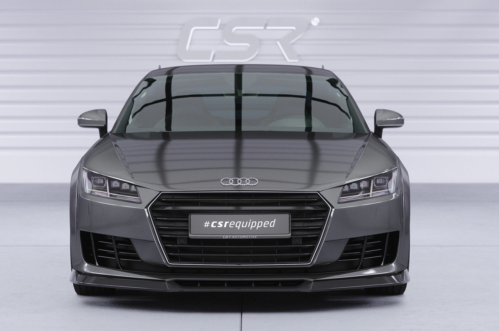 Voorspoiler Audi TT FV/8S Glans Zwart - CSR Design