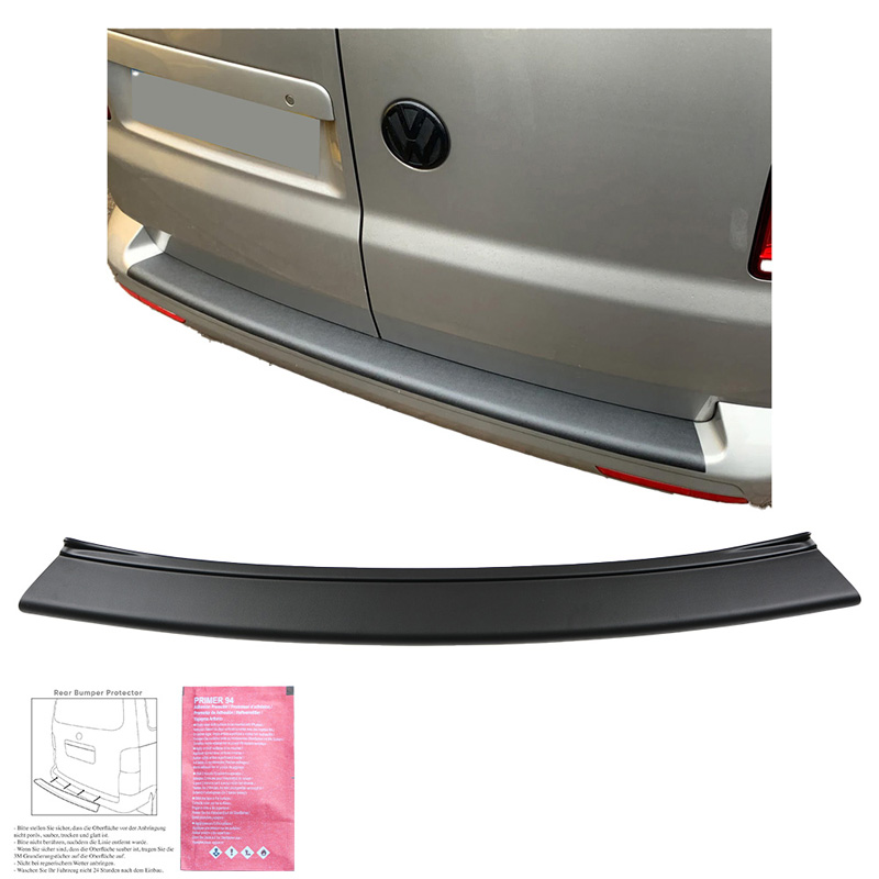 Achterbumper beschermlijst  Volkswagen Transporter T5.1 2010-2015 - Matzwart