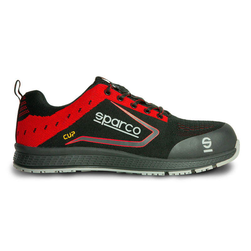 Sparco Lichtgewicht Werkschoenen Cup S1P Albert Zwart/Rood Maat 41
