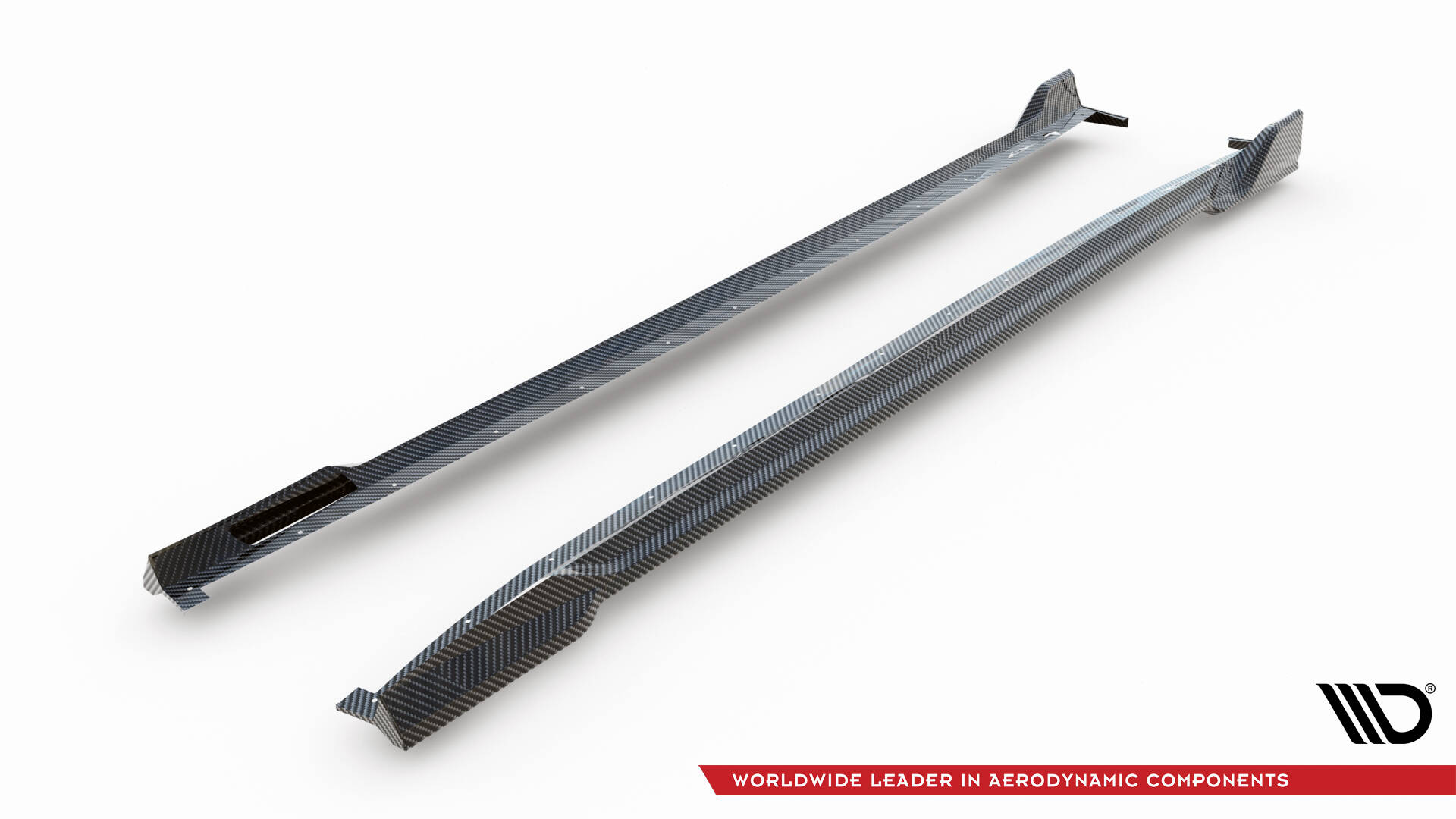 Carbon Fiber Zijskirts BMW X5 M-Pack G05 Facelift / X5M F95 Facelift Maxton Glanzend zwart