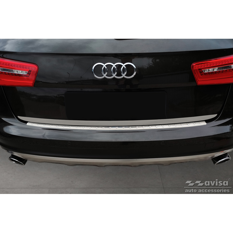 RVS Achterbumperprotector  Audi A6 Allroad 2011-2018 'Ribs'