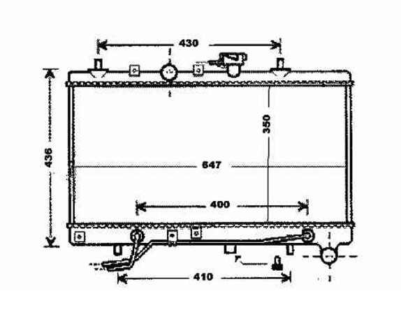 Radiator RIO 02-05 +/-AC