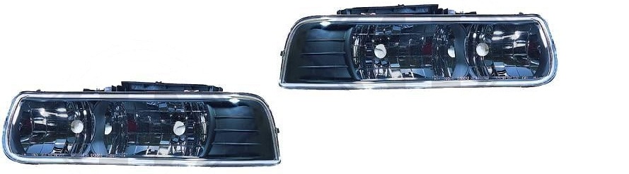 Faros Chevrolet Silverado 99-02 negro