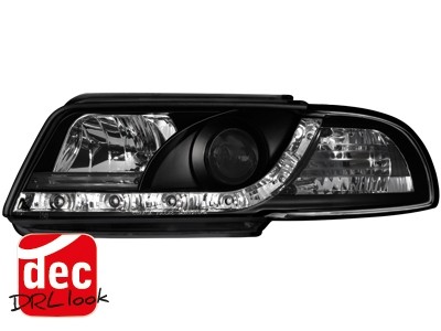 Faros Audi A4 B5 95-99 LED Los ojos del Diablo Dayline negro