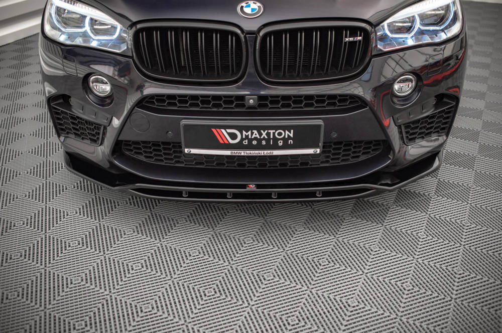 Voorspoiler V.2 BMW X5M F85 / X6M F86 Maxton Glans Zwart