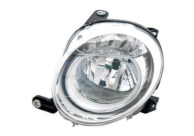 koplamp, H4, elektr verstelb, incl stelmotortje, rechts Fiat 500