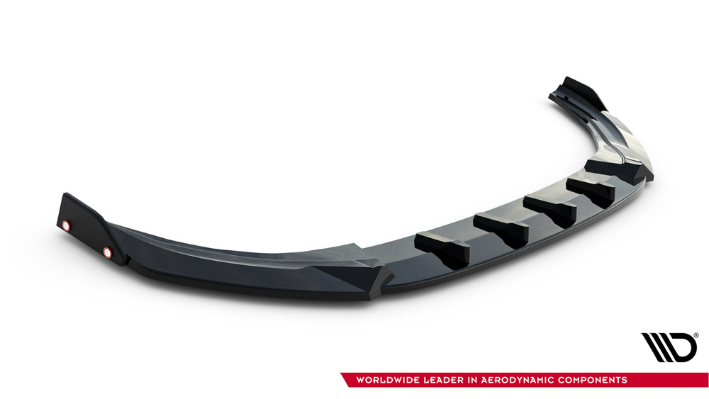 Voorspoiler V.3 + Flaps Volkswagen Golf R Mk8 Facelift Maxton