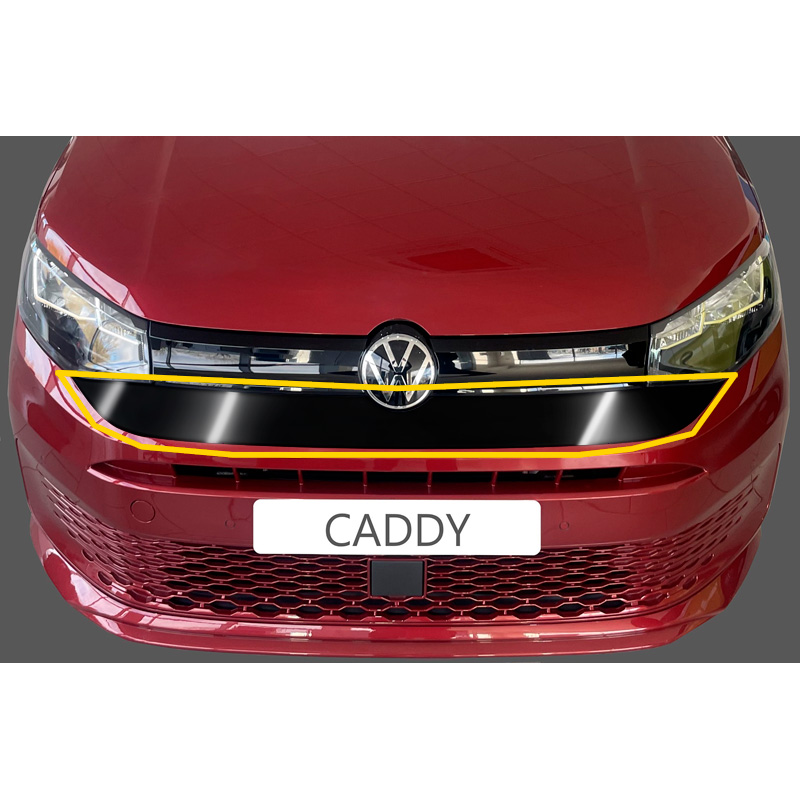 RGM Voorbumper/Grill cover  Volkswagen Caddy V 2020- Glanzend zwart