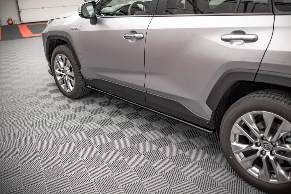 Zijskirts Toyota RAV4 MK5 Maxton Glans Zwart