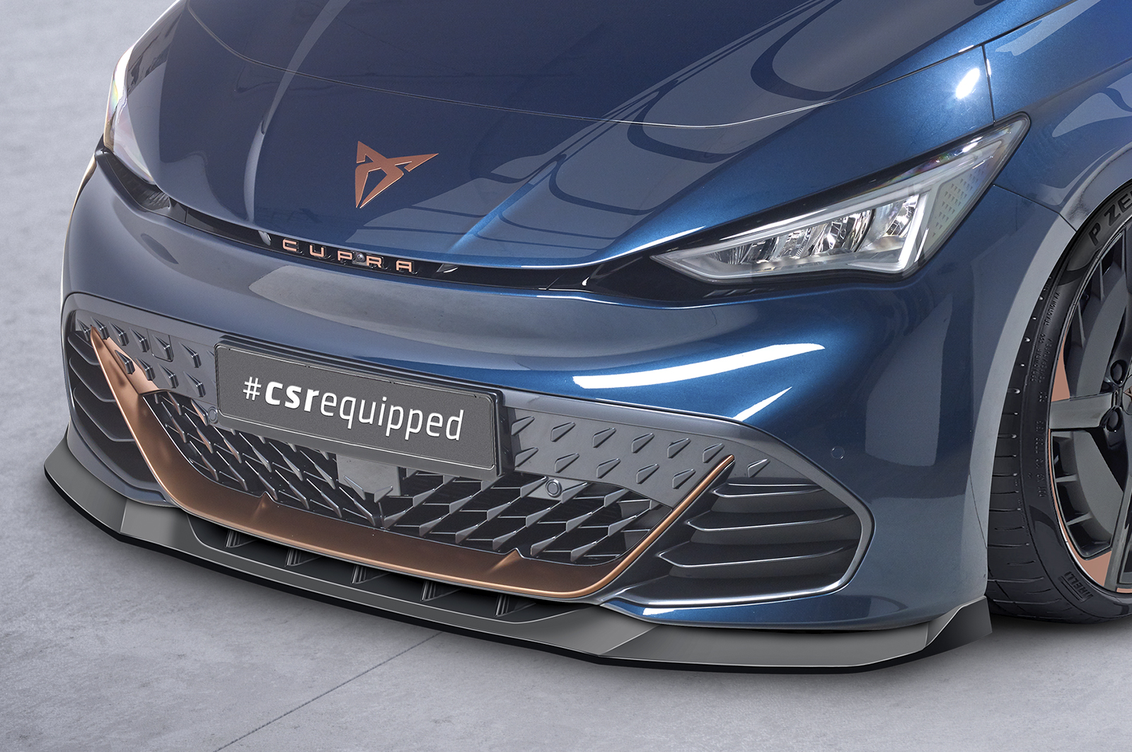 Voorspoiler Cupra Born CSR Glans Zwart
