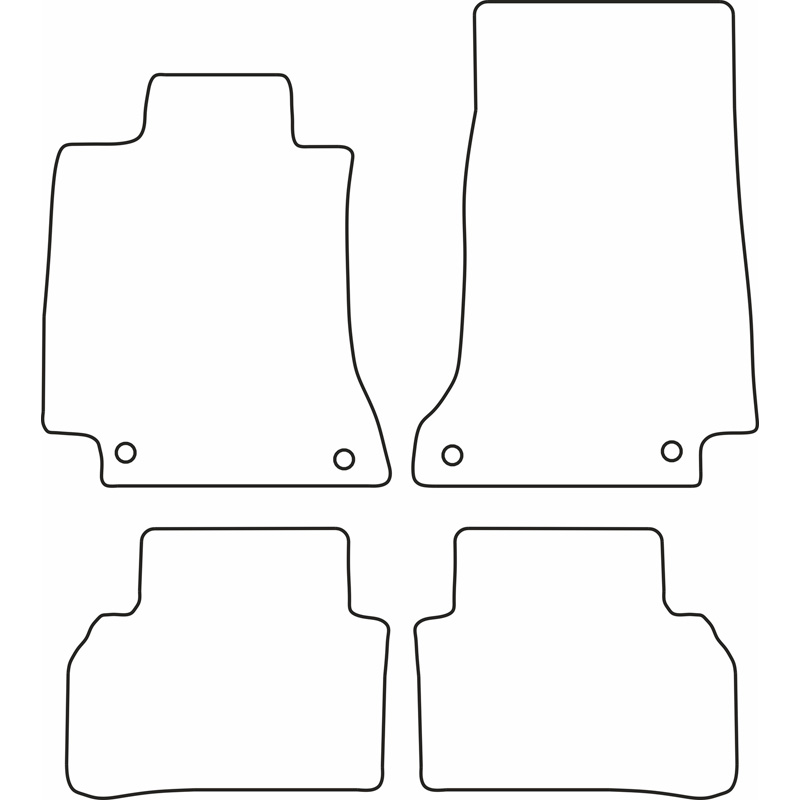 Automatten Velours  Mercedes C-Klasse W205 2014-2021