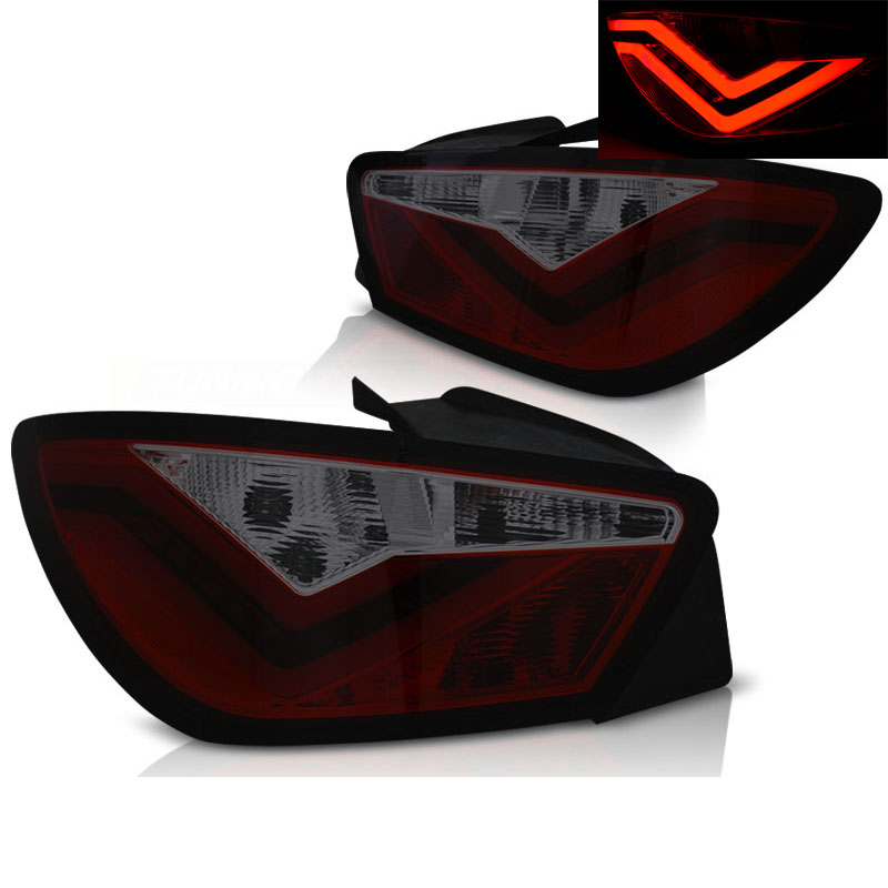 Taillights Seat Ibiza 6J Lightbar smoke 08-12 only 3-door
