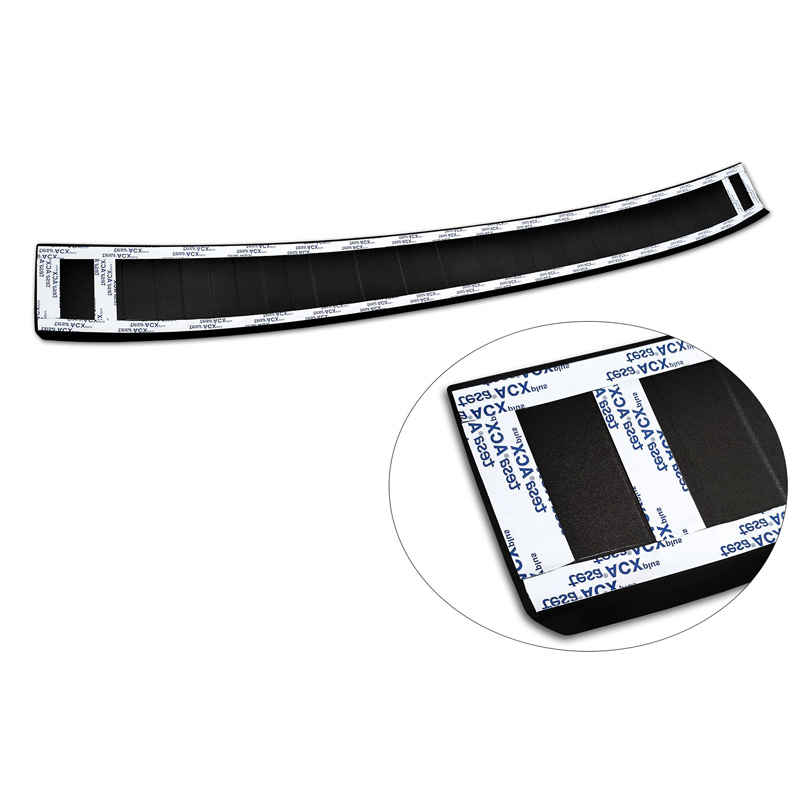 Matzwart RVS Achterbumperprotector  Volvo XC60 Facelift 2013-2017 'Ribs'