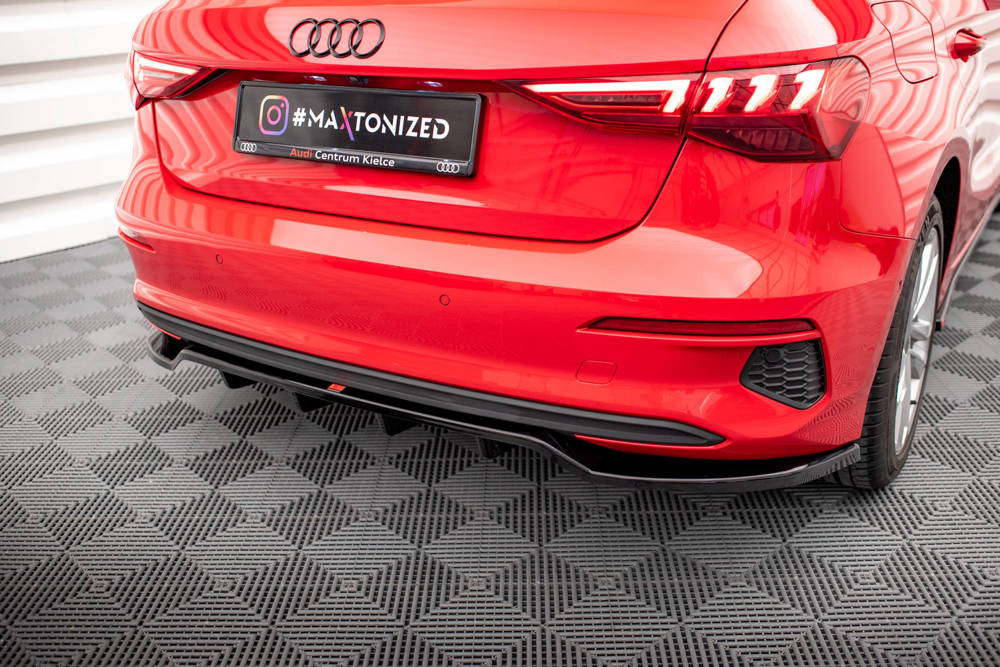 Diffuser Audi A3 8Y Sportback Maxton Glans Zwart