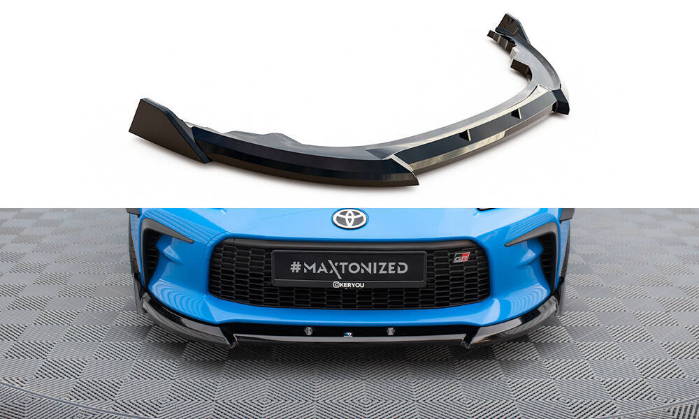 Voorspoiler V.3 Toyota GR86 Maxton Glans Zwart