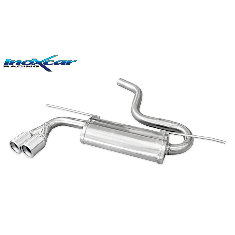 100% RVS Dubbele sportuitlaat  Volkswagen Golf VII 2.0 GTD 184PK 2012- 2019 2x80mm