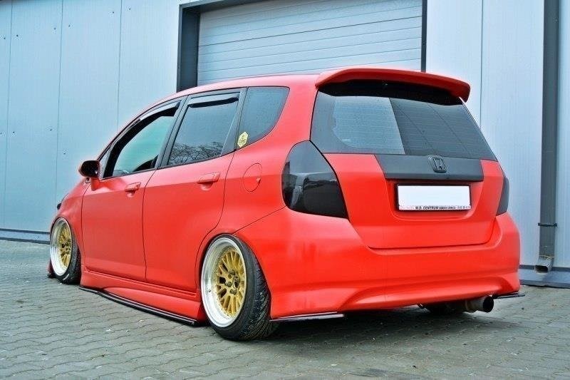 Achterzij Spoilers Honda Jazz MK1 Glanzend Zwart