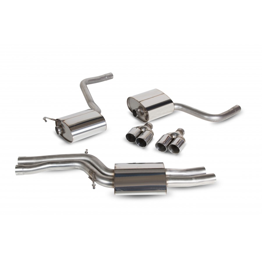 Scorpion uitlaat Audi S4 3.0 TSFI V6 Quattro & Avant B8/B8.5 resonerend & gepolijst